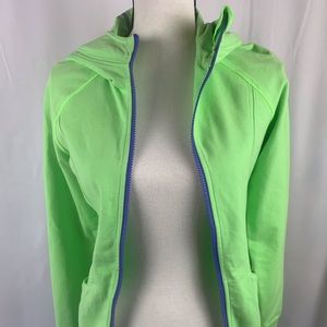 NWT Ivivva lime green Good in the Hoodie